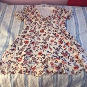 Nordstrom Rack Cream and Floral Dress